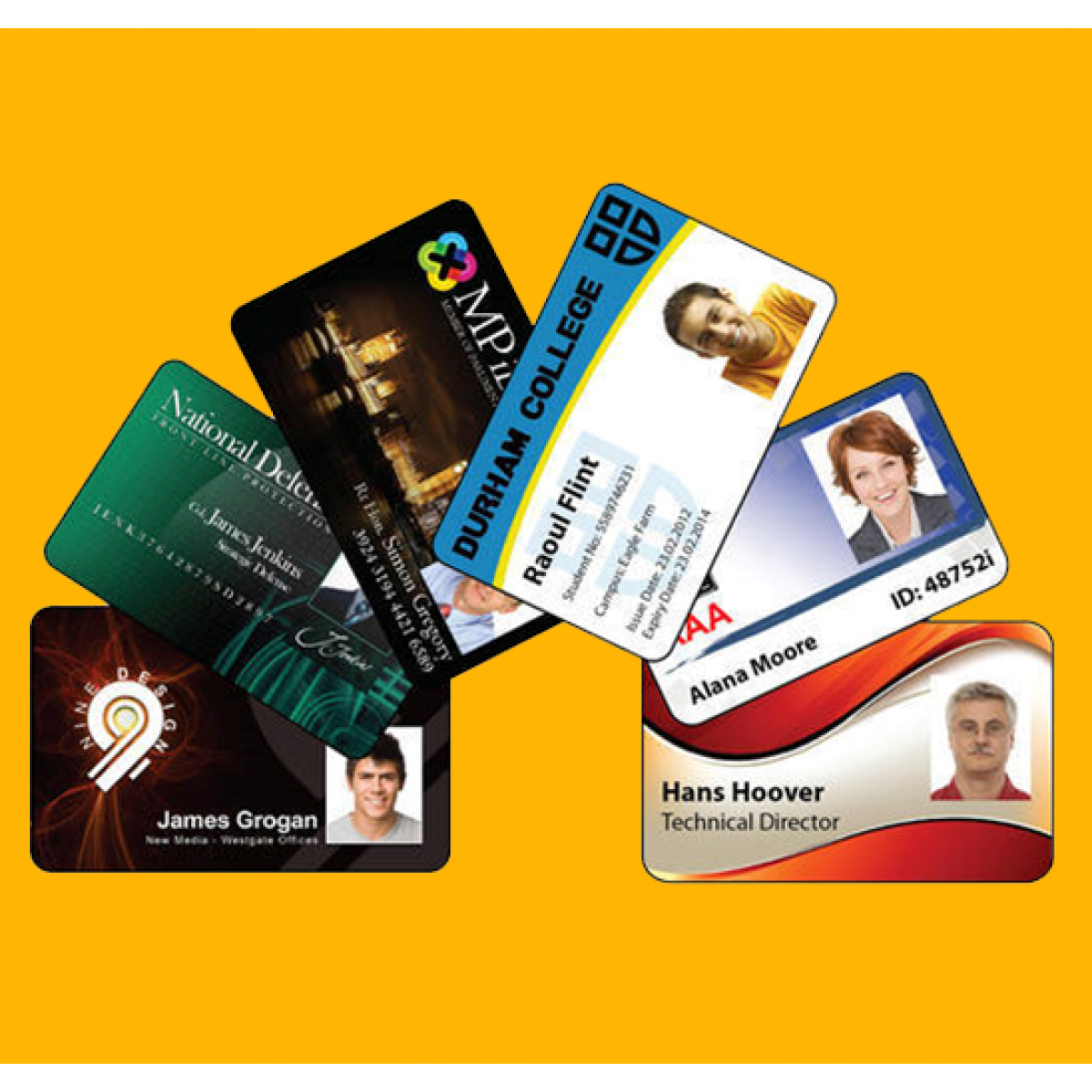 Office identity badge card